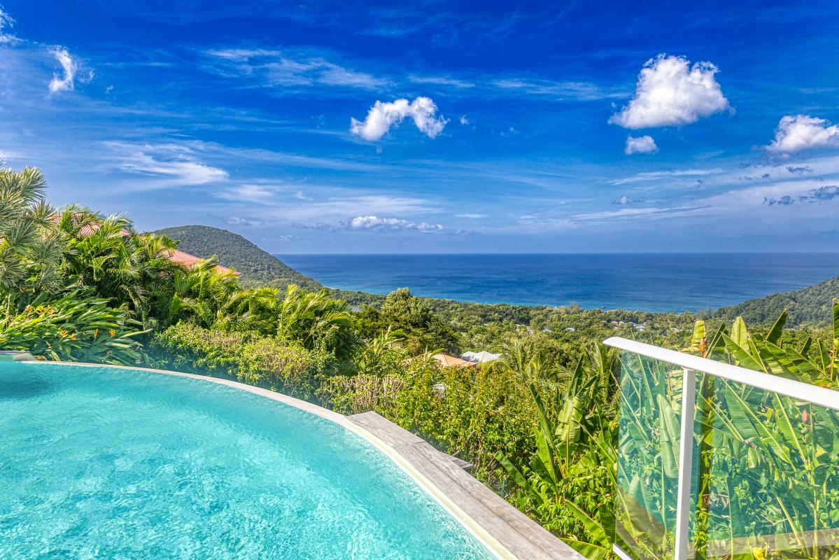 4. Location villa vue mer piscine Deshaies Guadeloupe_Vue Mer des Caraibes